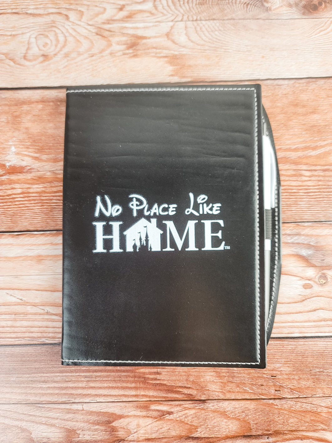 No Place Like Home Faux Leather Notebook