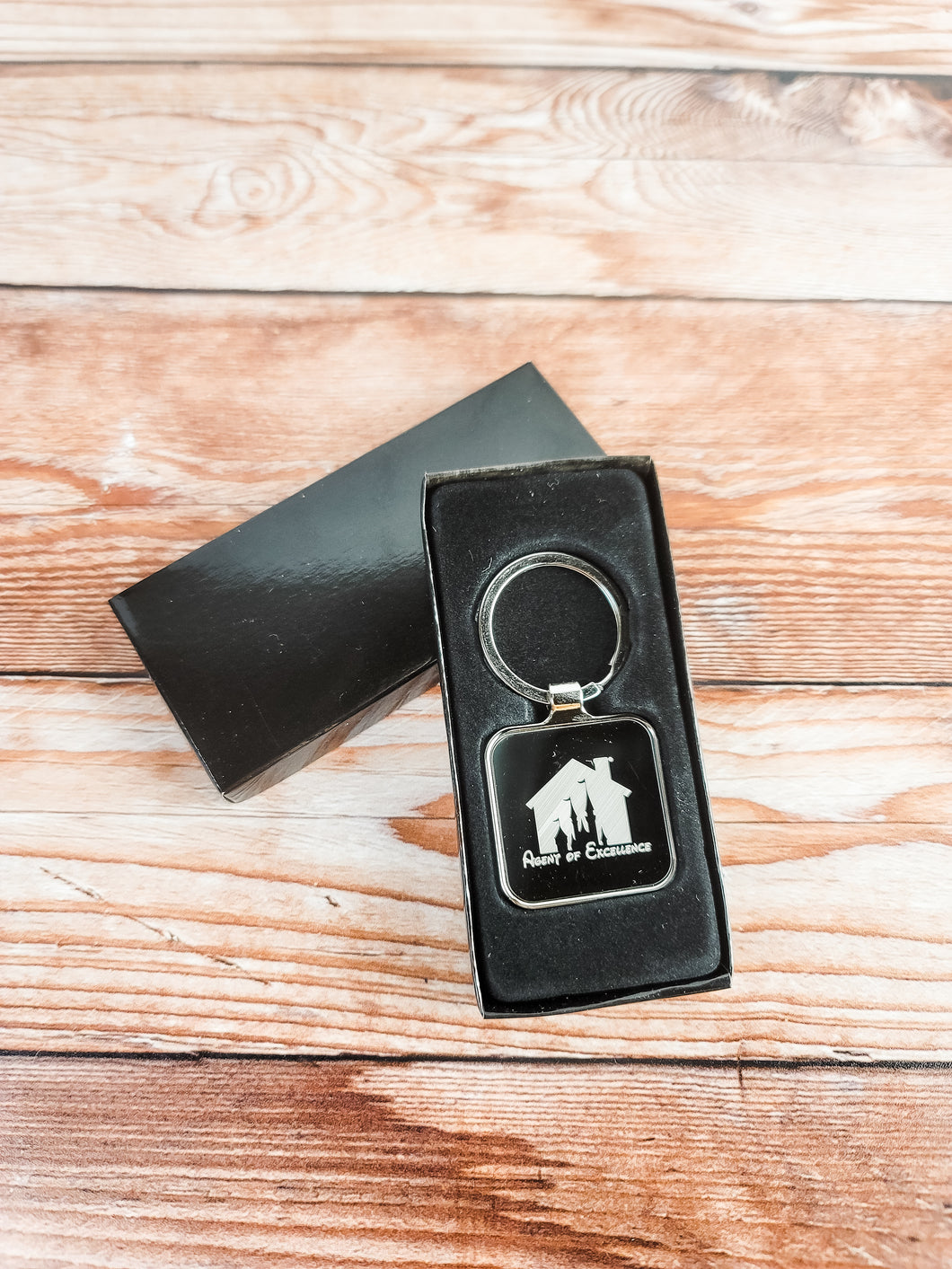 Agent of Excellence Engraved Keychain
